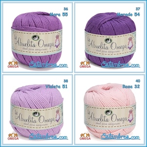 la ABUELITA OMEGA [50grs] - Ideal for Amigurumi 100% NON-Mercerized Cotton Yarn image 9