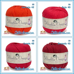 la ABUELITA OMEGA [50grs] - Ideal for Amigurumi 100% NON-Mercerized Cotton Yarn image 7