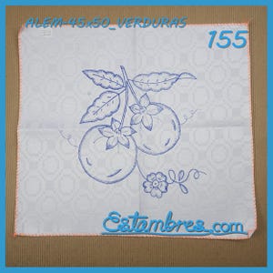 VERDURAS [Alemanisco 45x50cm] - Napkins for Stamped Cross-Stitch Embroidery image 8