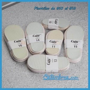 SLIPPERS SOLES [Pair] by El Gato - for Crochet and Knitting Slippers
