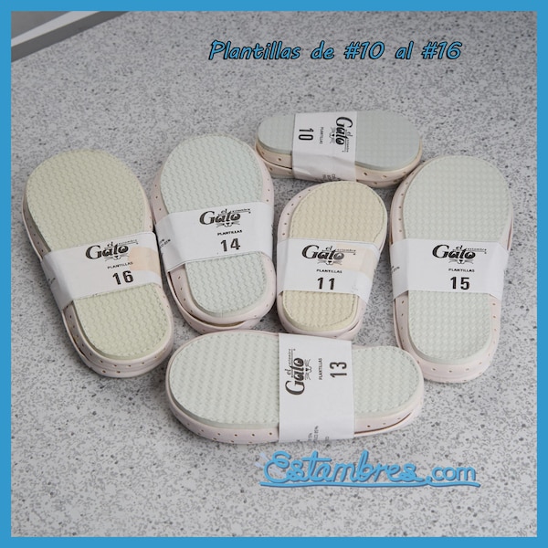 SLIPPERS SOLES [Pair] by El Gato - for Crochet and Knitting Slippers