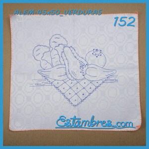 VERDURAS [Alemanisco 45x50cm] - Napkins for Stamped Cross-Stitch Embroidery image 7