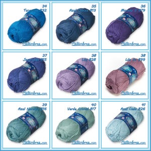 SINFONIA [100grs] by Omega - Elegant Fine 100% Mercerized Cotton Yarn for Knitting and Crafts image 7