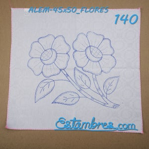 FLORES Alemanisco 45x50cm Napkins for Stamped Cross-Stitch Embroidery 140