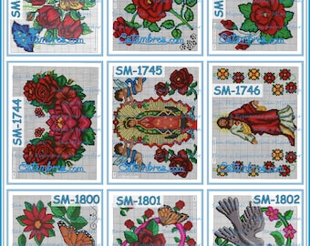 SAN MIGUEL [1600 SERIES] - 3 of 4 - Cross-stitch Embroidery Design Patterns