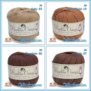la ABUELITA OMEGA [50grs] - Ideal for Amigurumi 100% NON-Mercerized Cotton Yarn image 12