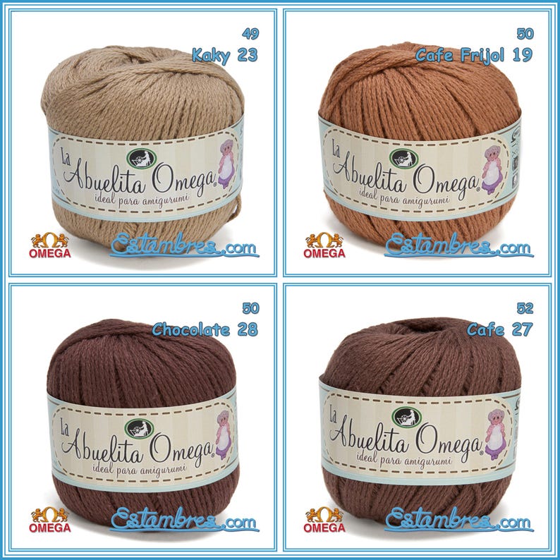 la ABUELITA OMEGA [50grs] - Ideal for Amigurumi 100% NON-Mercerized Cotton Yarn image 12
