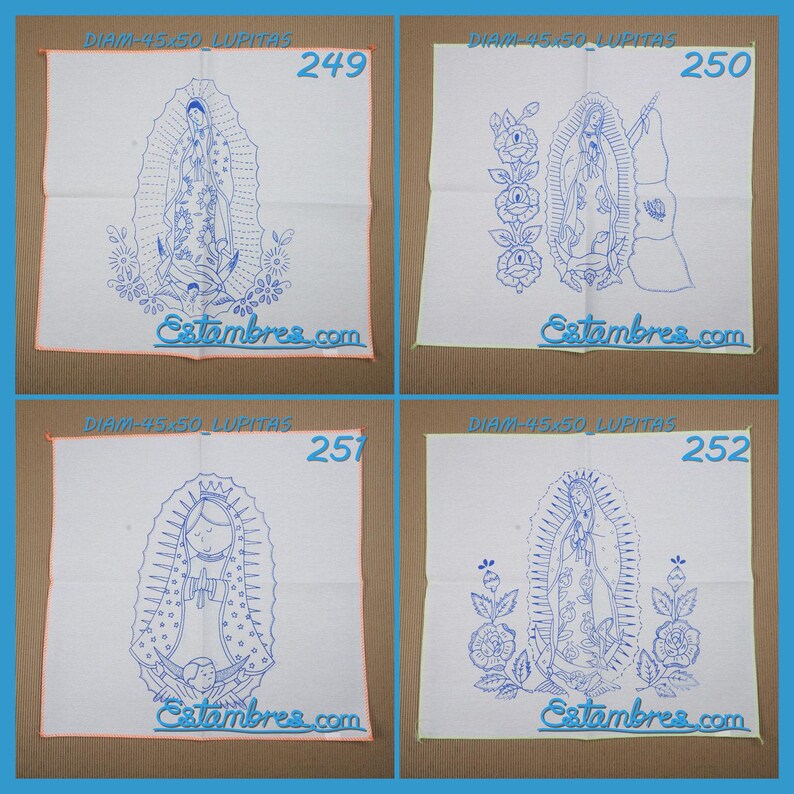 VIRGEN [Diamante 45x50cm] - Napkins for Stamped Cross-Stitch Embroidery image 8