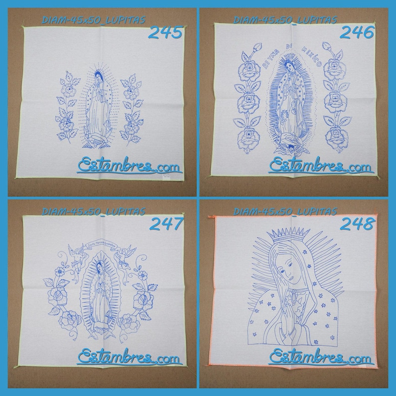 VIRGEN [Diamante 45x50cm] - Napkins for Stamped Cross-Stitch Embroidery image 7