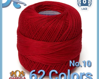 CROCHET OMEGA NO.10 [30grs] - 100% Mercerized Cotton Yarn for Fine Crochet