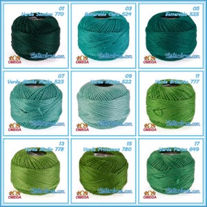 PERLE OMEGA NO.8 [10grs] - 2 of 2 - 100% Egyptian Cotton Thread for Embroidery Craft