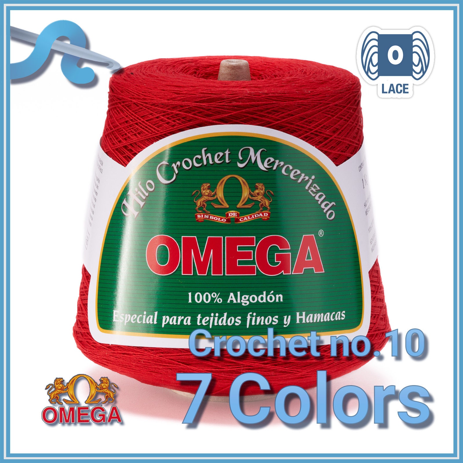 La Perla [50grs] - Omega, 0 - Lace - 100% Mercerized Cotton Yarn