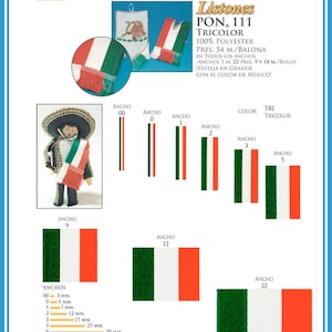 TRICOLOR [Mexican Ribbons and Braids] - Liston y Trenzas Bild 3