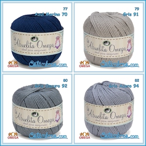 la ABUELITA OMEGA [50grs] - Ideal for Amigurumi 100% NON-Mercerized Cotton Yarn image 18