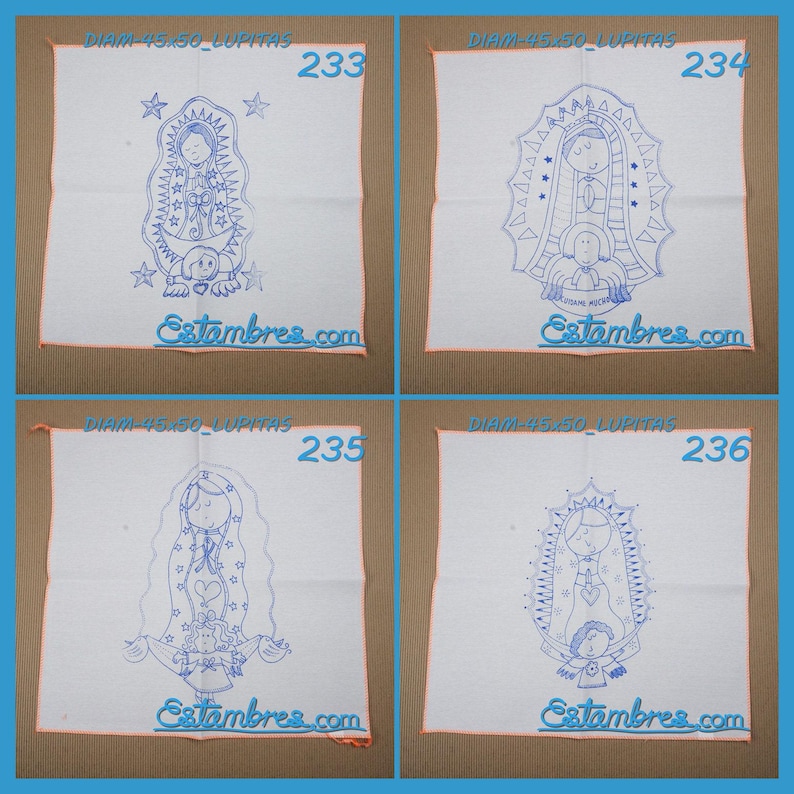 VIRGEN [Diamante 45x50cm] - Napkins for Stamped Cross-Stitch Embroidery image 4