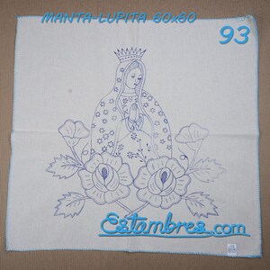 VIRGEN [Manta 60x60cm] - Large Napkins for Stamped Cross-Stitch Embroidery Bild 3