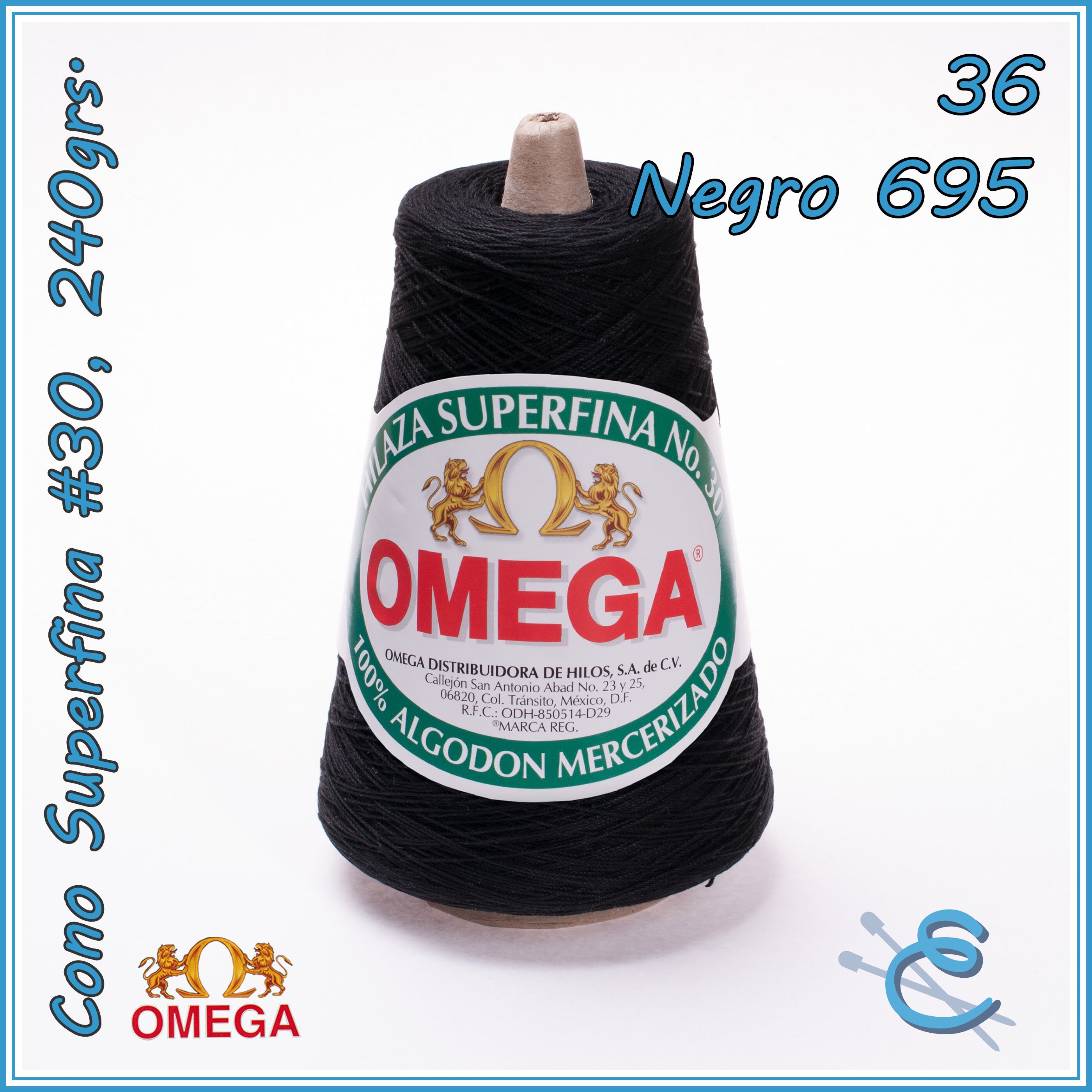 Crochet omega no.30 [30grs] - hilo de algodón 100% mercerizado