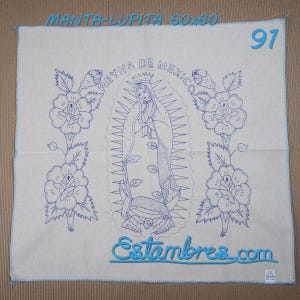 VIRGEN [Manta 60x60cm] - Large Napkins for Stamped Cross-Stitch Embroidery Bild 2