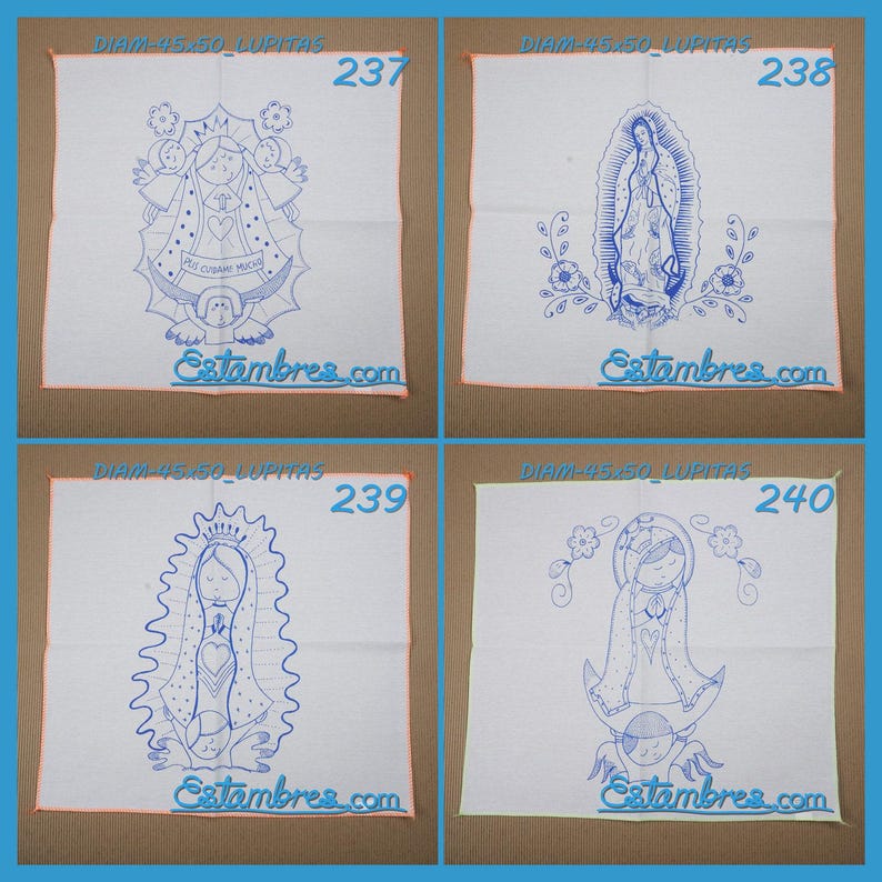 VIRGEN [Diamante 45x50cm] - Napkins for Stamped Cross-Stitch Embroidery image 5