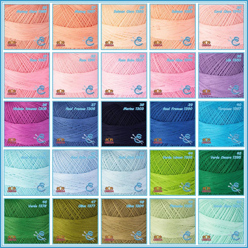 CROCHET OMEGA NO.30 [30grs] - 100% Mercerized Cotton Yarn for Fine Crochet image 10
