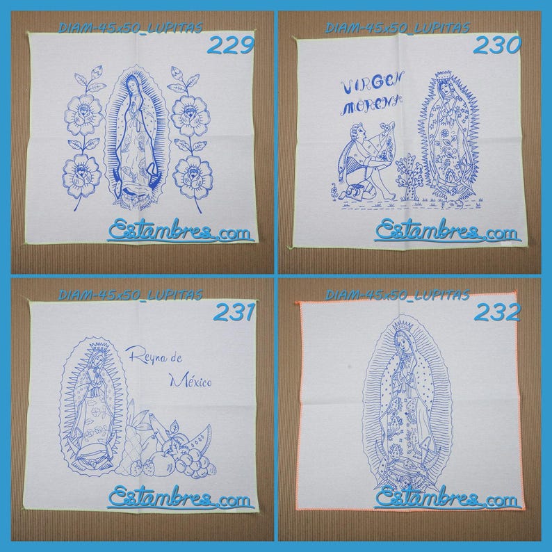VIRGEN [Diamante 45x50cm] - Napkins for Stamped Cross-Stitch Embroidery image 3