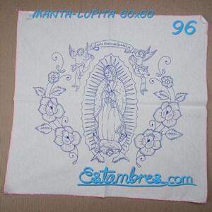VIRGEN [Manta 60x60cm] - Large Napkins for Stamped Cross-Stitch Embroidery Bild 8