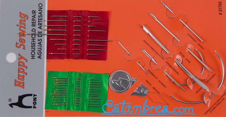 NEEDLES KIT 28 pieces Sewing Leather, Carpets, Sails, Canvas, Mattress image 1