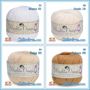 la ABUELITA OMEGA [50grs] - Ideal for Amigurumi 100% NON-Mercerized Cotton Yarn image 2