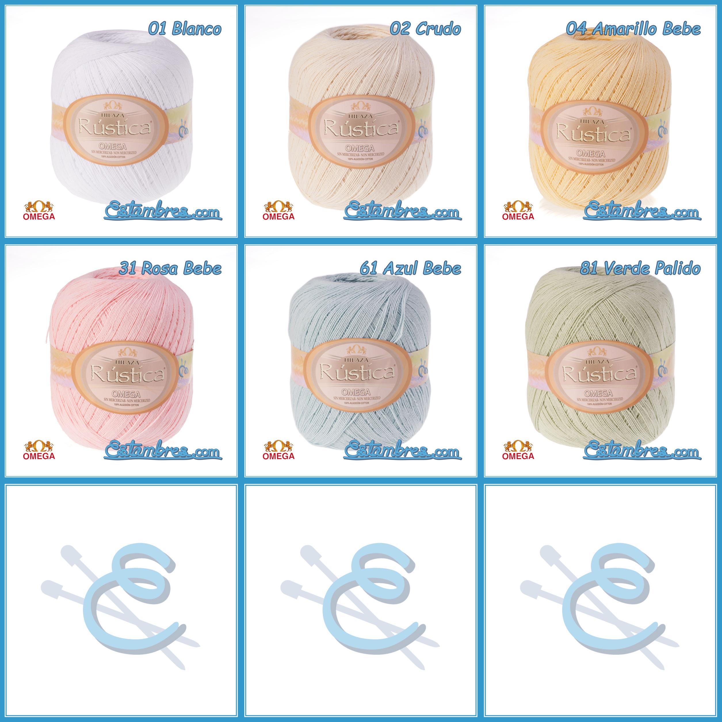 RUSTICA [150grs] by Omega - Fine 100% Non-mercerized Cotton Thread for ...