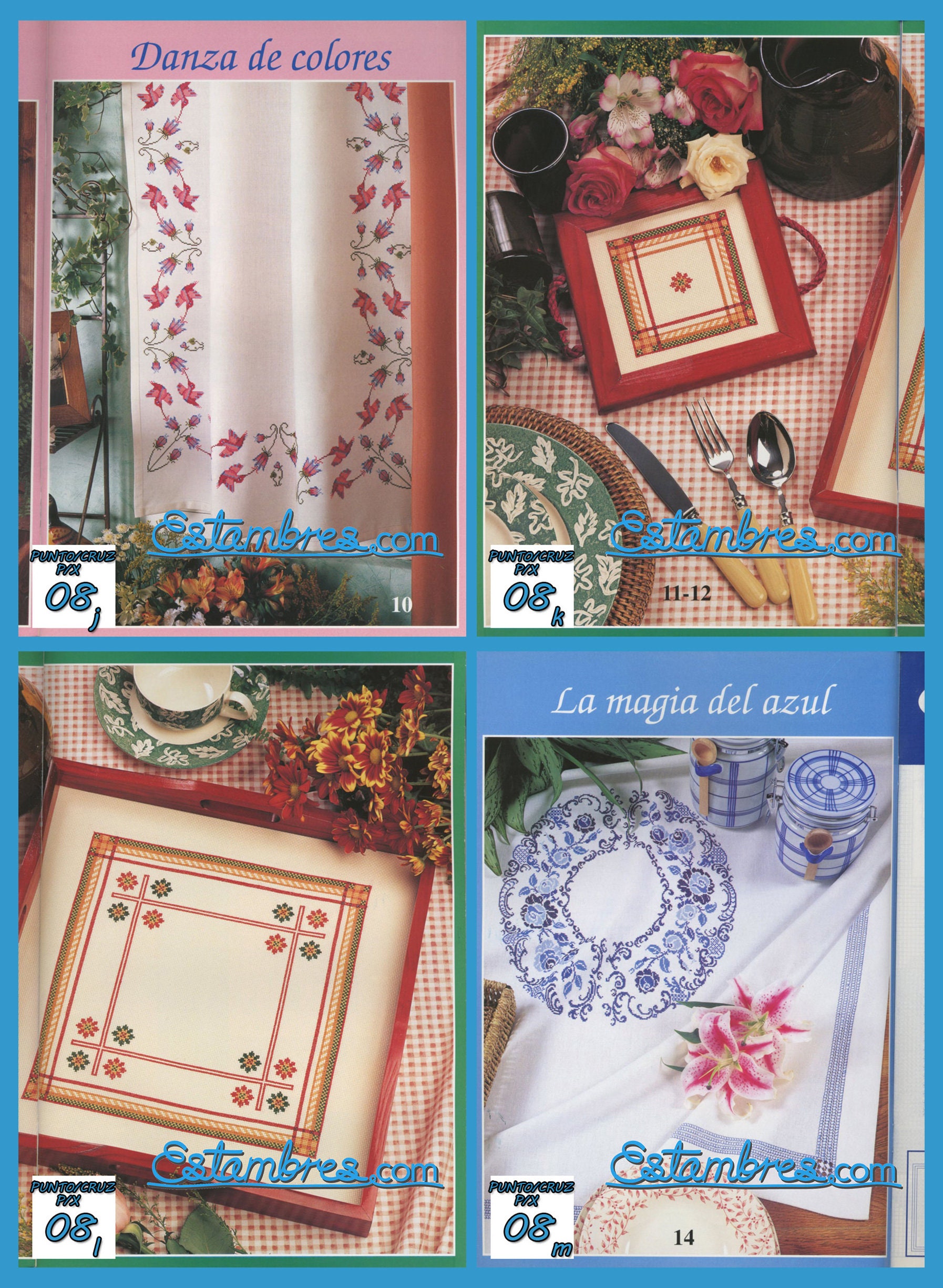 Punto De Cruz No.08 embroidery Pattern Magazine by Muestras Y Motivos Title  Defaul Title 