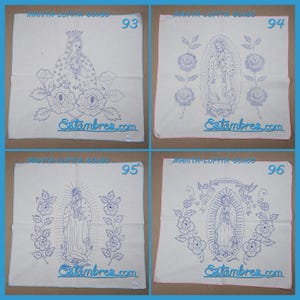 VIRGEN [Manta 60x60cm] - Large Napkins for Stamped Cross-Stitch Embroidery Bild 6