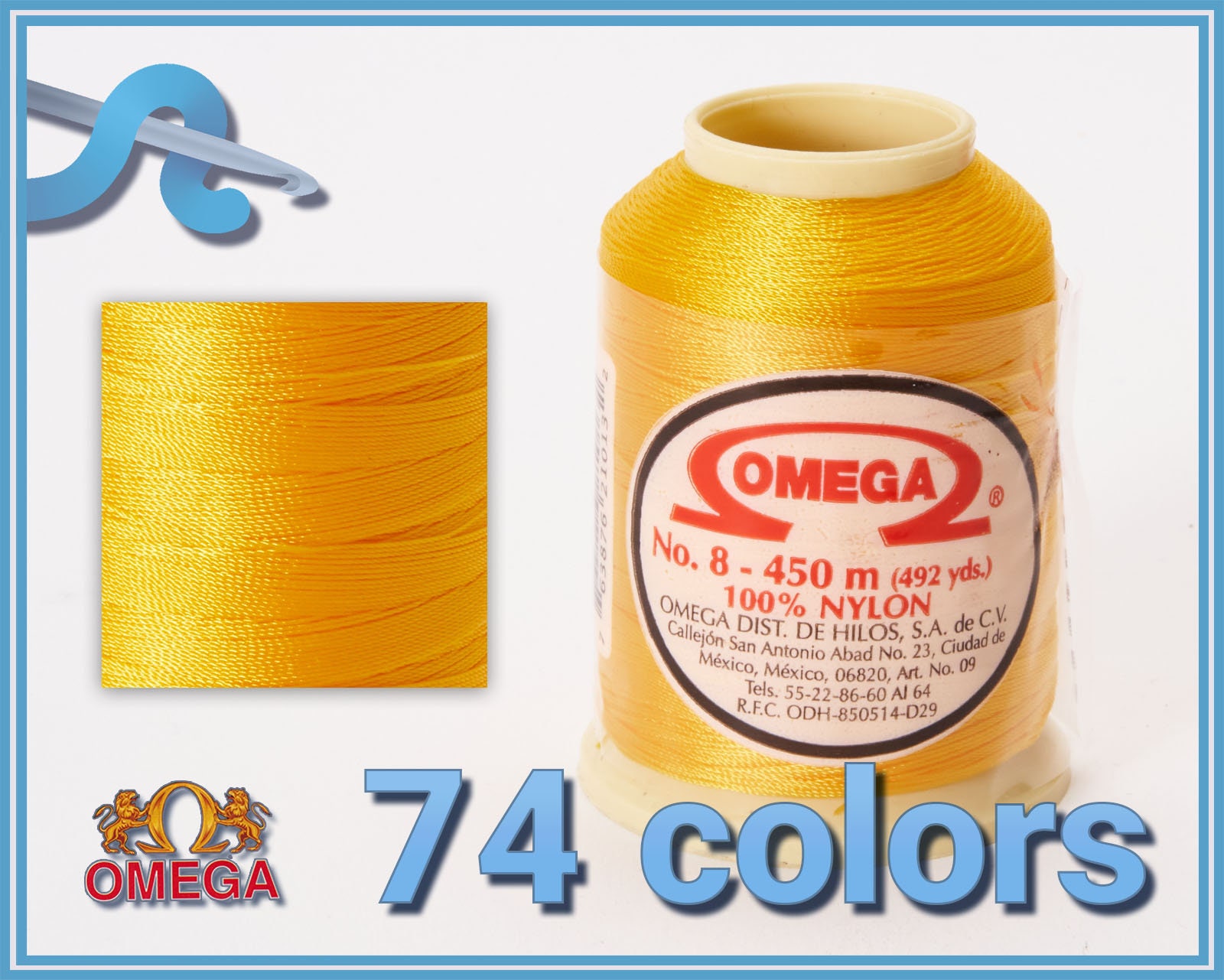 NYLON NO.8 [450m] by Omega - Heavy-duty 100% Nylon