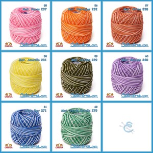 CROCHET OMEGA NO.20 [30grs] - 100% Mercerized Cotton Yarn for Fine Crochet image 8