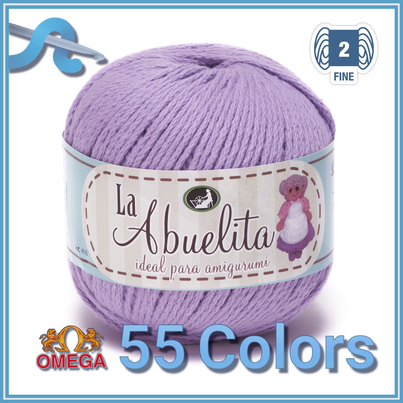 Abuela No.6,Cotton Omega 100% Mercerized Cotton Yarn, Cotton Abuela Thread  Soft