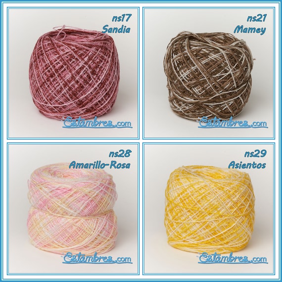 ACRILAN 3 HEBRAS [Multicolor Pack] - 15grs 12-Pack of 3-thread yarn for  crafts