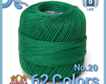 CROCHET OMEGA NO.20 [30grs] - 100% Mercerized Cotton Yarn for Fine Crochet
