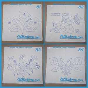 FLORES [Manta 60x60] - Large Napkins for Stamped Cross-Stitch Embroidery Bild 6