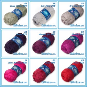 SINFONIA [100grs] by Omega - Elegant Fine 100% Mercerized Cotton Yarn for Knitting and Crafts image 10