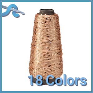 LENTEJUELA [Cone 50grs] - Fine Sequin Shiny Thread for Crafts
