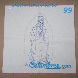 VIRGEN [Manta 60x60cm] - Large Napkins for Stamped Cross-Stitch Embroidery Bild 10