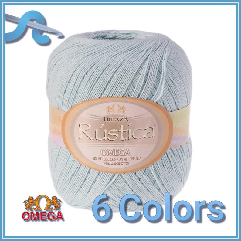 RUSTICA [150grs] by Omega - Fine 100% Non-mercerized Cotton Thread for ...