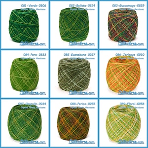 CRYSTAL Fiesta Mexicana [100grs] - 2 of 2 - La Pantera Rosa | Fine Mexican Crochet Thread Yarn for Clothing and Crafts