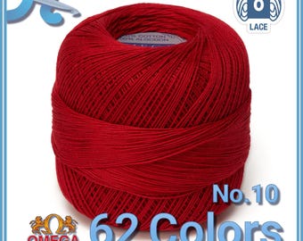 CROCHET OMEGA NO.10 [30grs] - 100% Mercerized Cotton Yarn for Fine Crochet