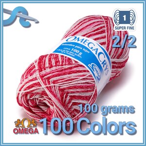OMEGACRYS [100grs] 2 of 2 - by Omega - Fine Crystal Yarn great for all crafts