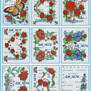 SAN MIGUEL [1600 SERIES] - 2 of 4 - Cross-stitch Embroidery Design Patterns