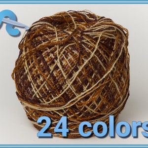 CRYSTAL Multicolored [100grs] - La Pantera Rosa | Fine Mexican Crochet Thread Yarn for Clothing and Crafts