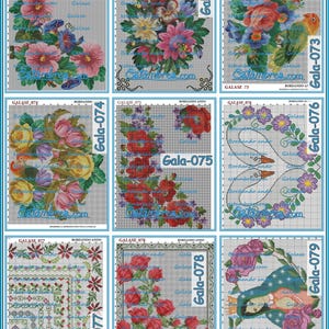 GALASE [071-140] - 2 of 7 - Cross Stitch Embroidery Designs