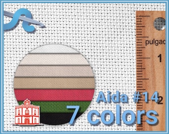 AIDA MARIA #14 Count - Embroidery Cross-stitch Canvas by Fabrica Maria | 150cm wide - 100% Cotton