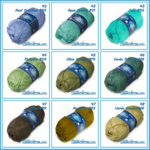 SINFONIA [100grs] by Omega - Elegant Fine 100% Mercerized Cotton Yarn for Knitting and Crafts image 8