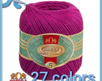 CROCHET OMEGA NO.5 [50grs] - 100% Mercerized Cotton Thread for Crafts